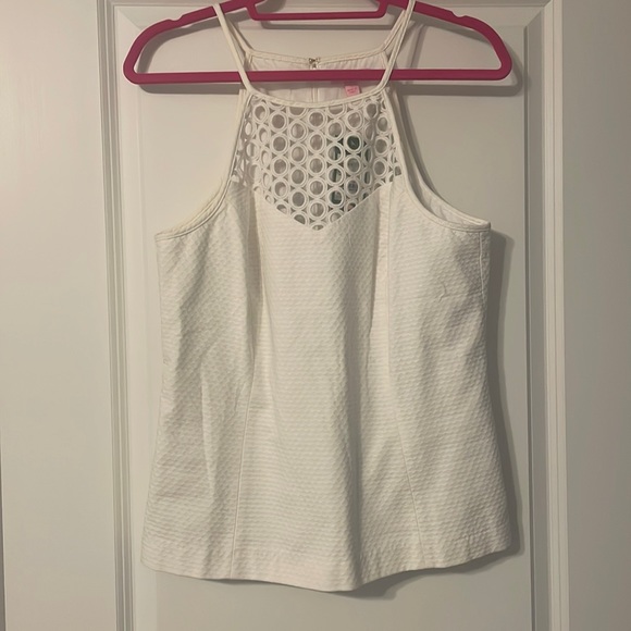 Lilly Pulitzer white sleeveless top - Picture 1 of 6